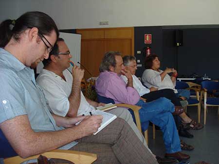 Reunión de trabajo de los editores: Fotos. Floriano Martins